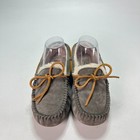 Ugg Dakota Pewter Grey Water Resistant Suede Moccasin Slippers 5612 Women s Sz 7