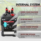 225gph Canister Filter  External Aquarium Filter Ultra-quiet Water Circulatio   