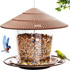 Brown Plastic Outdoor Hanging Wild Bird Feeder Squirrel Proof With 47 Oz  Capaci