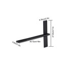 3x 18 20 24  Heavy Duty T Floating Shelf Brackets free Hanging wall   Countertop