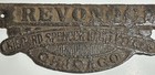 Revonoc Cast Iron Sign Hibbard Spencer Bartlett   Co  Chicago 1900 Hardware
