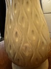 Mid Century Modern Danish Teak And Ceramic Lamp Pearl With Original Drum Shade