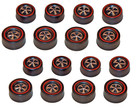 Redline Conversion Kit 16 Hot Swap Bearings-16 Deep Dish Wheels-8 Medium 8 Large