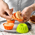 6pcs Silicone Cake Molds  Muffin  Egg Tart  Cupcake Baking Cups  Random Colors