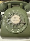 Vintage Bell System Western Electric Green Rotary Dial Desk Telephone Hardwire