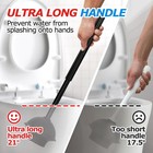 Forasto 2 In 1 Toilet Plunger And Brush Set With Extended Handle
