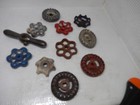 Vintage Faucet Valve Handles  Water Steam Valve Knobs  Industrial Art  Steampunk