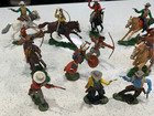 Big Lot Vintage 1960 s Herald Britains Plastic Western Figures Assorted Sets