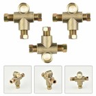 T Brake Line Tee Hose Connector 3 Way Adapter With 3 Male Nut Union 3 16 Fitting