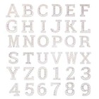 36 Pieces Holographic Rhinestone Alphabet Stickers Large Letter Stickers 