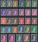 Stamp Germany Mi 781-802a B Sc 506-27 1941 Ww2 War Era Hitler Definitive Set Mnh