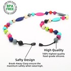 Chew Necklaces For Sensory Kids 2 Pack  Baby Silicone Teething Necklace  Nurs   