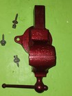 Antique Monarch 214 Vise 3 1 2  Jaws Lion Head Swivel Bench Prentiss For Parts
