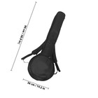 5 String Banjo Soft Bag  Thick Padded Gig Bag With Dual Handle Wrap And Carry   