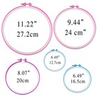 5 Pcs Adjustable Circle Embroidery Frames Decoration Cloth Hoop