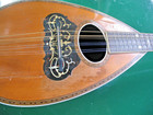 19th Century Italian Mandolin Dome Back 6 Strings Nacre Inlays Signed Capozzi