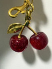 New Keychain Cherry Bag Charms Purse   key Chains Women Cute  red Apple