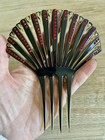 Vintage Victorian Larger Hair Comb Lot Celluloid Rhinestones Some Missing Stones