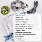 Portable 12-lead Ecg Machine W Printing   Interpretation For Professional Usage