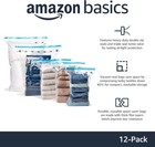 Amazon Basics Vacuum Compression Space Saving Storage Bags Multiple  Clear 