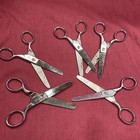 5 Pairs Gingher Scissors 5    Shears Germany Italy Sewing Stainless Steel