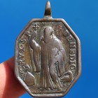 Large 18th Century St Benedict Cross Religious Medal Antique Pendant Found