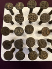 1928-1962 Railroad Date Nails Spikes     Lot Of 120 - Raised Numbers - Short tall