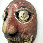 Rare Vintage Javanese Demon Mask 8  Carved Wood Tribal Sculpture Indonesia Art