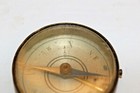 Antique Pocket Compass Brass Pendant Fob Beveled Glass Made In France 1 75 