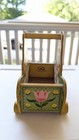 Rare Vintage 1960 s Fisher Price Easter Bunny Rabbit Rolling Basket Cart  310 Us