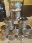 Antique Napkin Rings Silver Plate Monogrammed Ornate Lot Of 11 Wonderful     