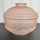 Vintage Art Deco Pink  Frosted Glass Lamp Shade Read