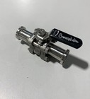 Swagelok Ss 62tsc8 3-piece 2-way Straight Ball   Quarter-turn Plug Valve  nob 