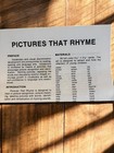 Vintage Media Materials Pictures That Rhyme Home Schooling Game