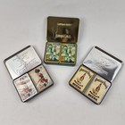 Vintage Anheuser-busch Budweiser Bottled Beers Playing Cards   Tins Set Of 3