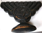 R Joseph Signed Hanukkah Menorah Large Vintage Handmade Wooden W Star Of David