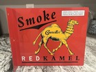 Vintage Camel Cigarettes Double Sided Flange Sign Red Kamel Rj Reynolds Tobacco