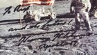 Signed Harrison Schmitt 8x10 Apollo 17 Flag Lm Photograph Nasa Astronaut Space