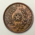 Coin From Paraguay 1870 2 Centesimos Circulated