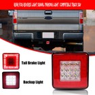 Red 80 Led Tow Hitch Red Driving Brake Lamp W  White Backup Light 4 Way Fits 2  