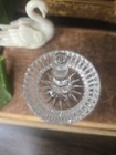Crystal Glass Decorative Ring Holder Elegant Jewelry Dish