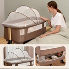 3 In 1 Baby Crib  Bassinet Bedside Crib Adjustable Portable Bed For Infant ba   