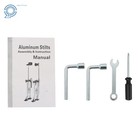 Yellow Adjustable Aluminum Tool Drywall Stilt 24  - 40  For Painting Taping Tool