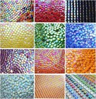 300g Iridescent Mosaic Tiles For Crafts  335pcs Small Crystal Glass Purple