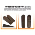 Brown Rubber Door Stops  2 Per Pack 