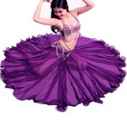 2023 Belly Dance Costume Circle Waves Long Skirt Swing Dress Festival Clothing