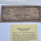 Ww2 Philippines Emergency Currency 20 Peso Littleton