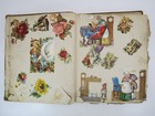 Victorian Die Cuts  Advertising  Trade Card Scrap Album With 240  Pieces