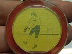 Vintage Football Kicker Flicker Key Chain Fob Leather Helmet No Face Mask  T9-6