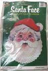 Vintage Santa Face Hanging Art-tissue Decoration Honeycomb  14  Opens Full Round